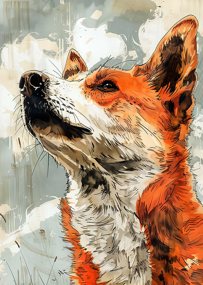 Dog animal art
