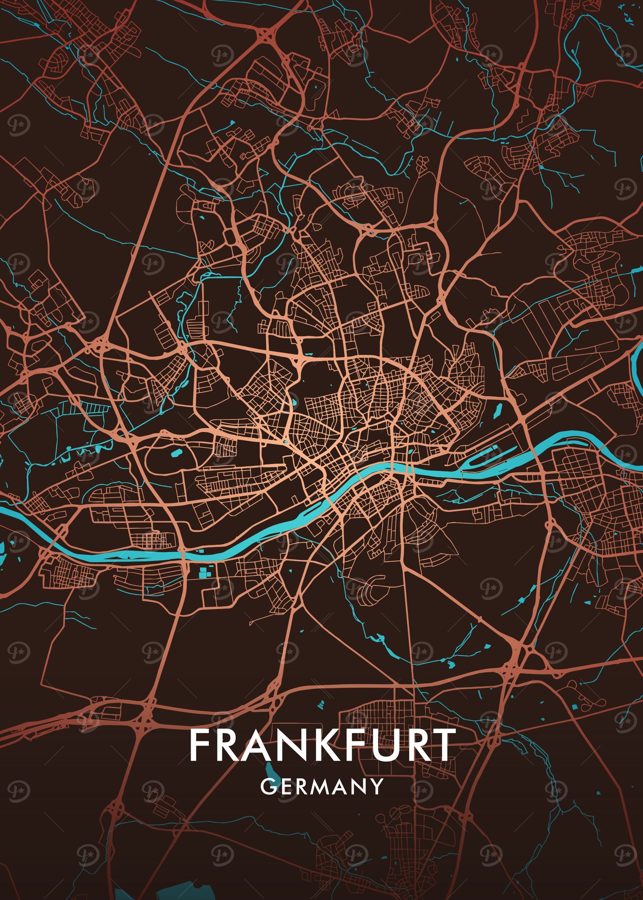 Frankfurt City Map