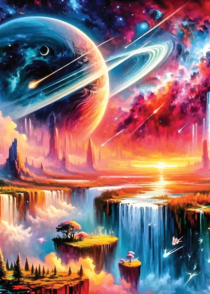 Fantasy Space Landscape