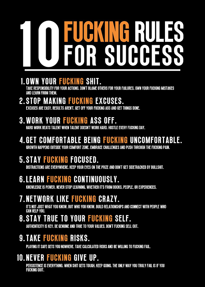 10 Rules For Success