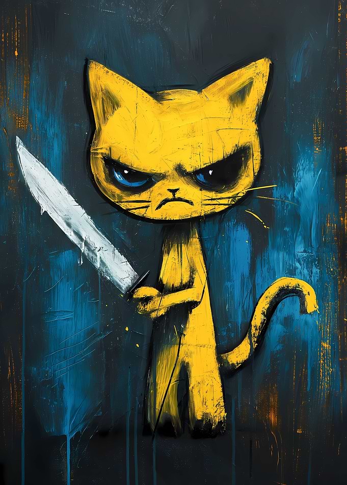 Psycho Cat Meme