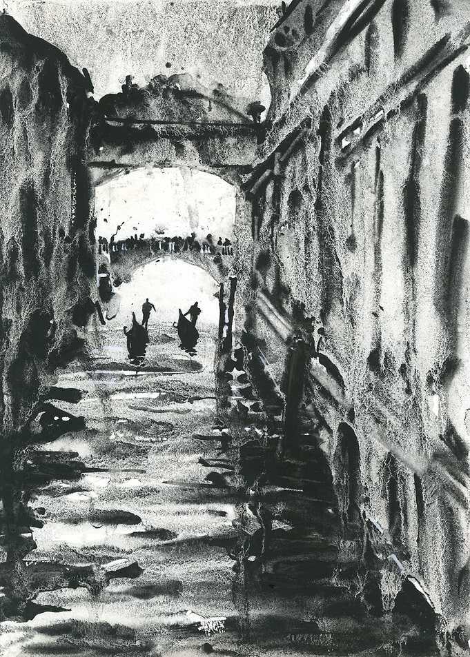 Bridge of Sighs Venice art