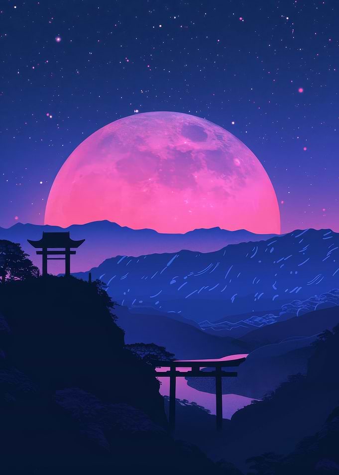 Retro Landscape Mountain