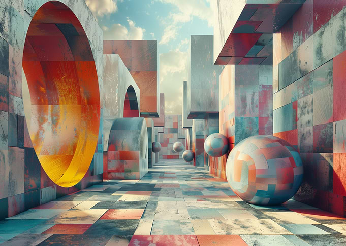 3d Geometric Abstract Art