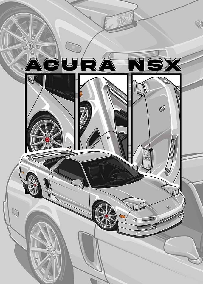1993 Acura NSX white