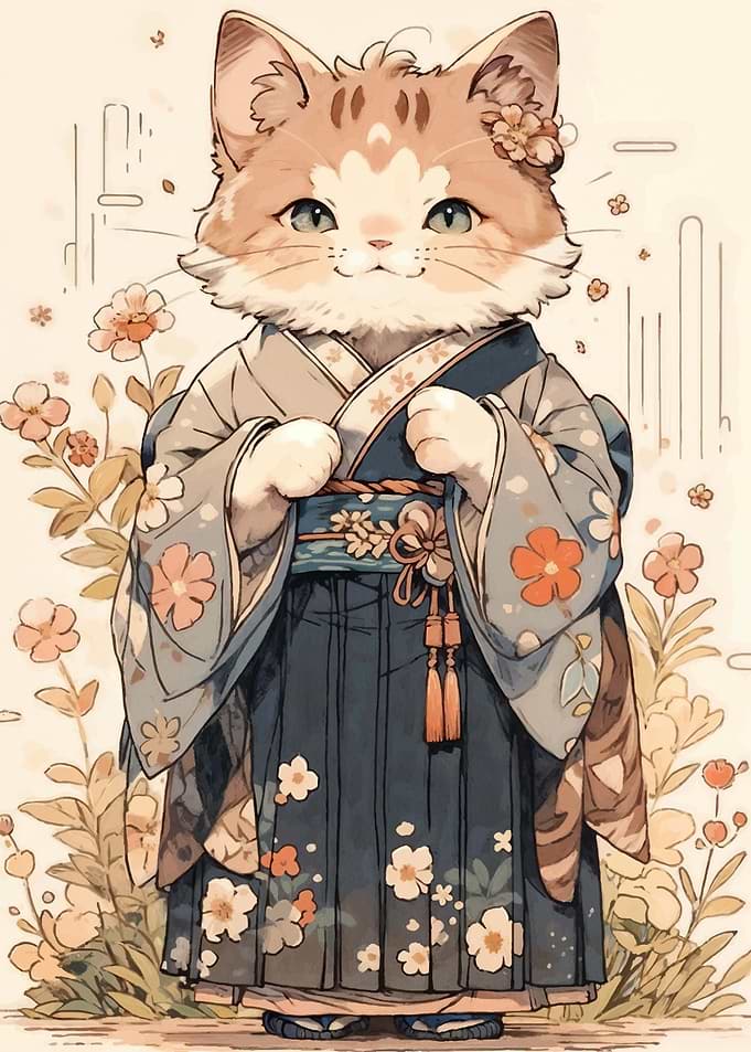 Cat Kimono