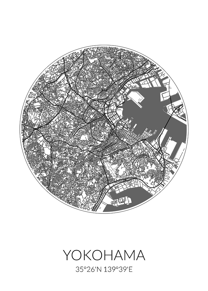 Yokohama Circle City Map