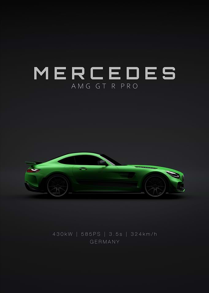 Mercedes AMG GTR PRO Green