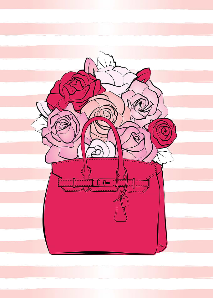 Pink Blooming Bag