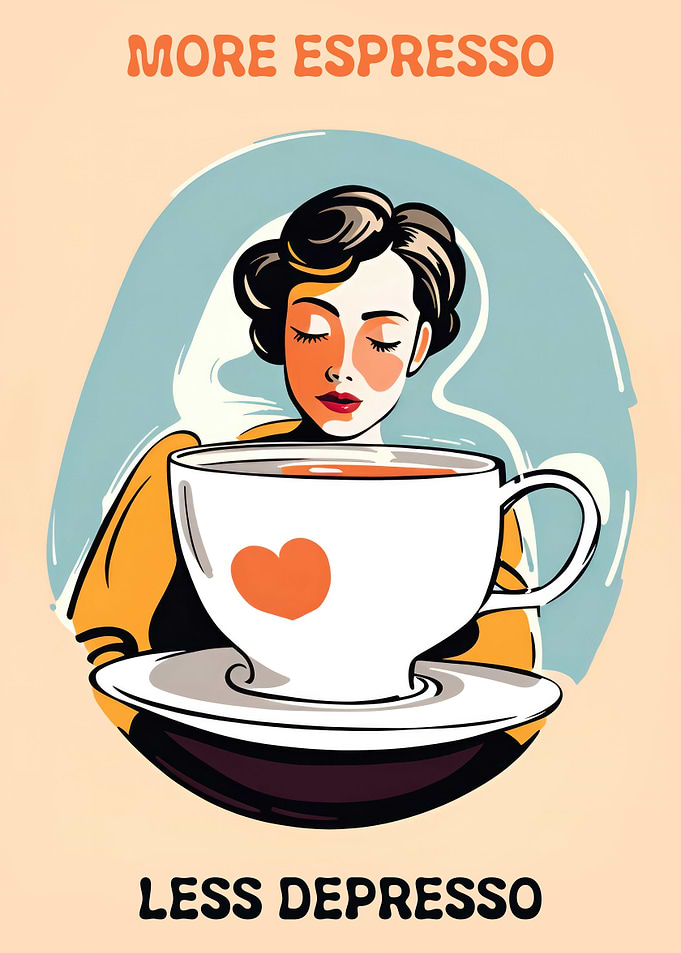 Motivational Coffee Poster