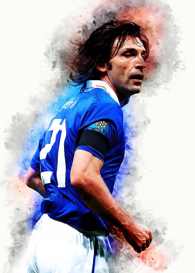 Andrea Pirlo Watercolor