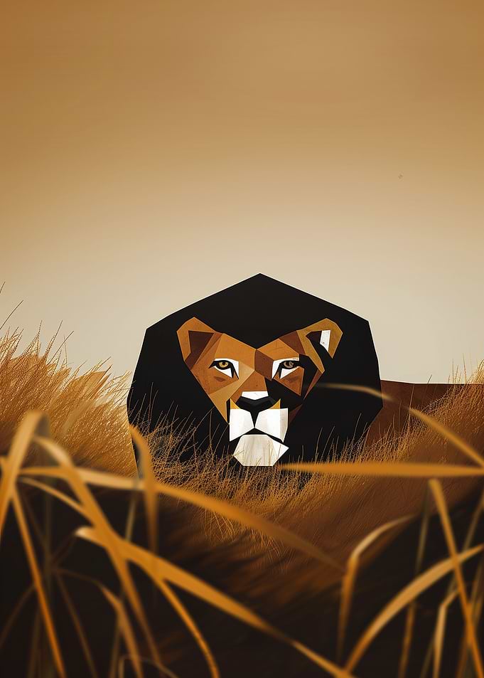 Hunting Lion