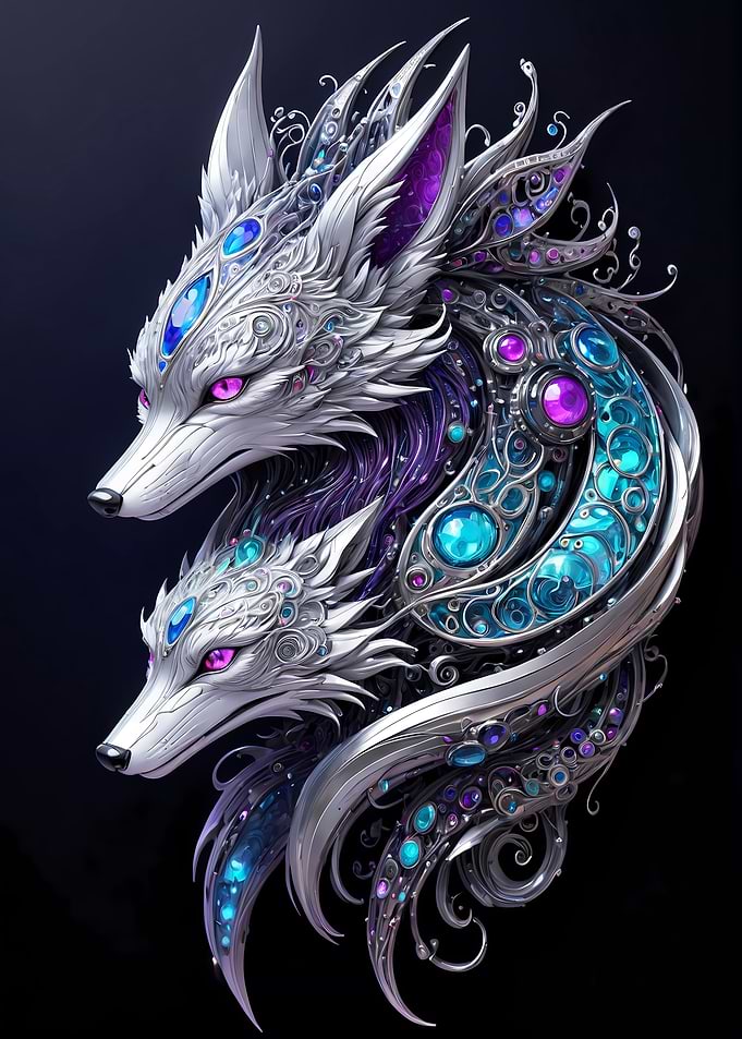Dual Spirit Foxes