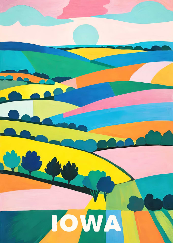 Bright Iowa Landscape