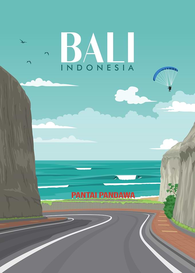 bali beach travel daylight