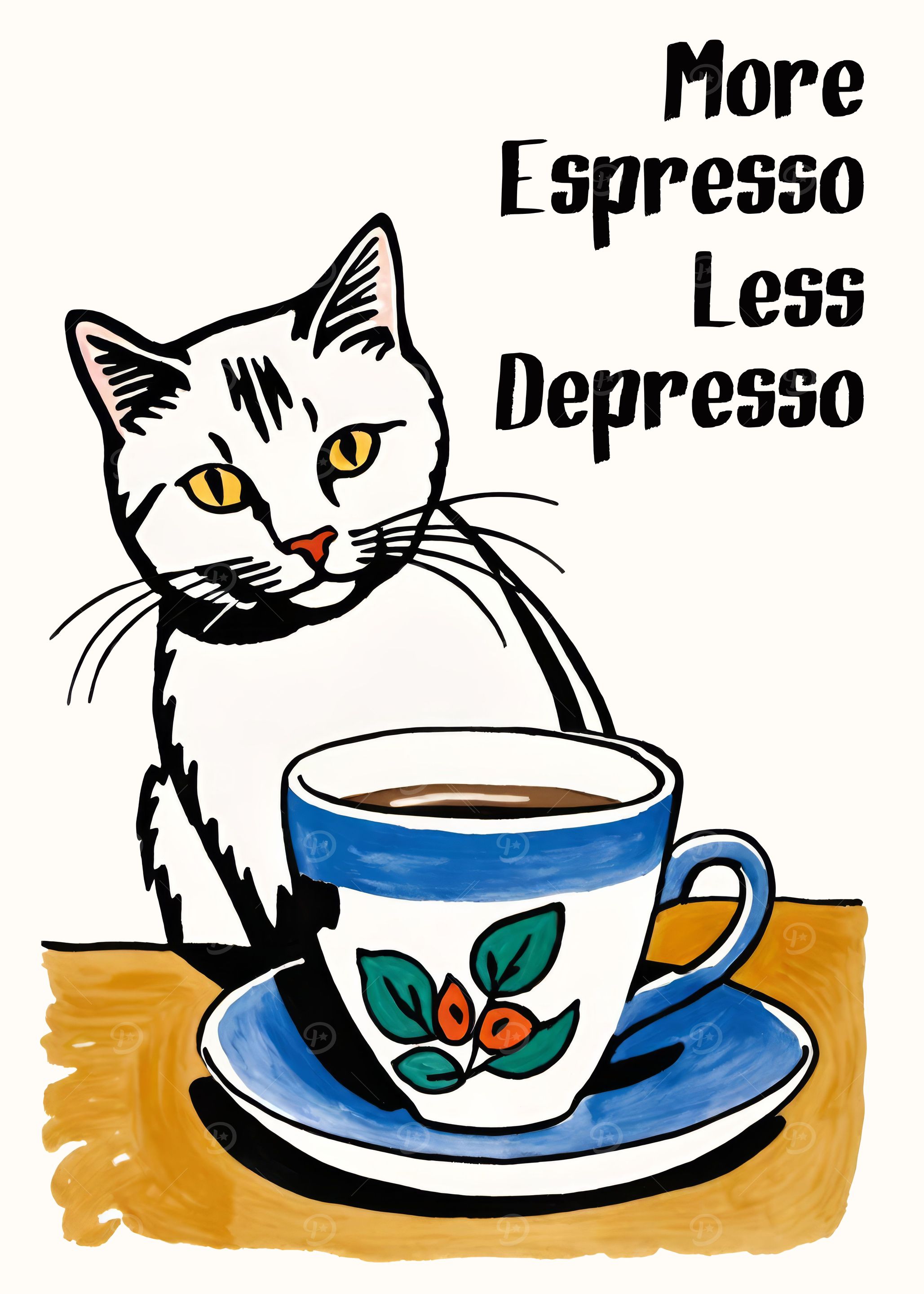 Motivational Coffee Poster
