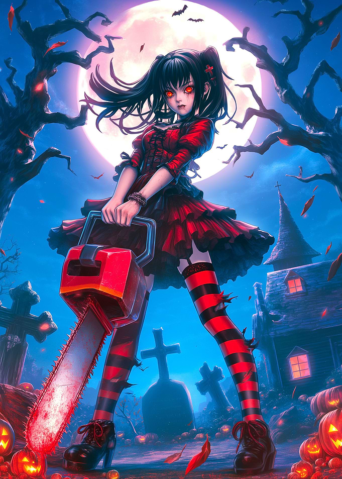 Moonlight Chainsaw Cutie