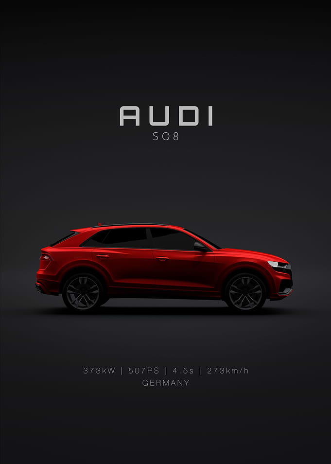 Audi SQ8 2021 Red