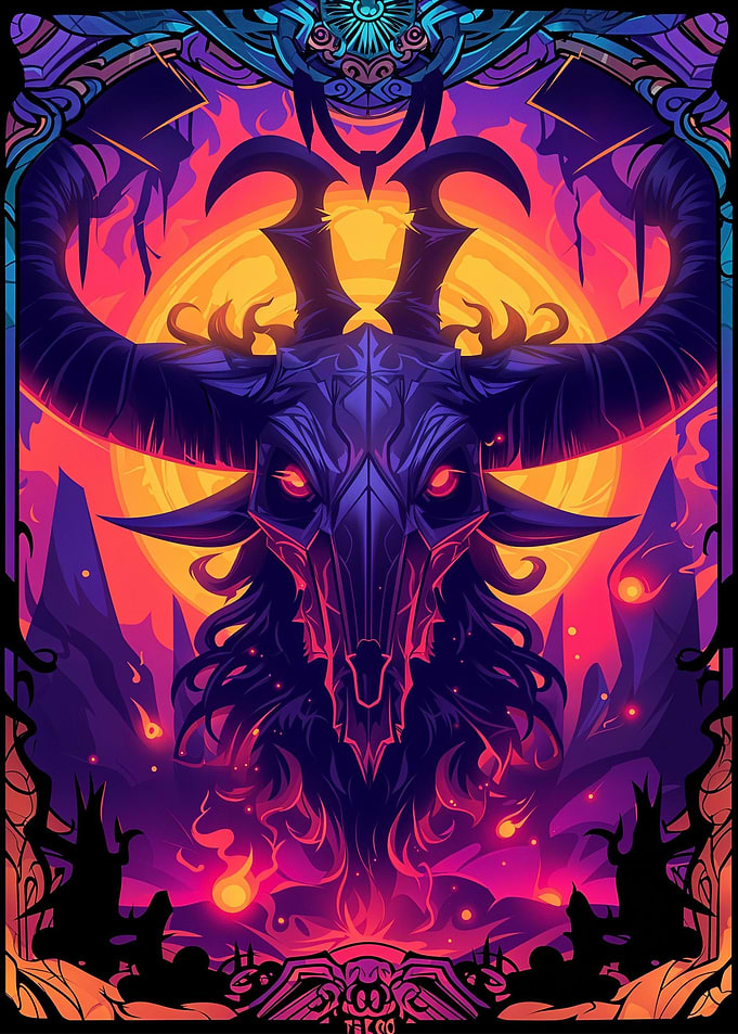 Baphomet Magic Card