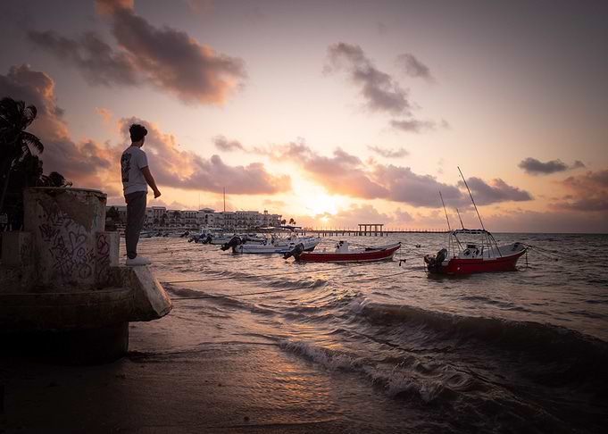 Warm morning on the beach