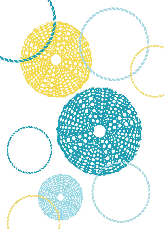 Blue Modern Urchins