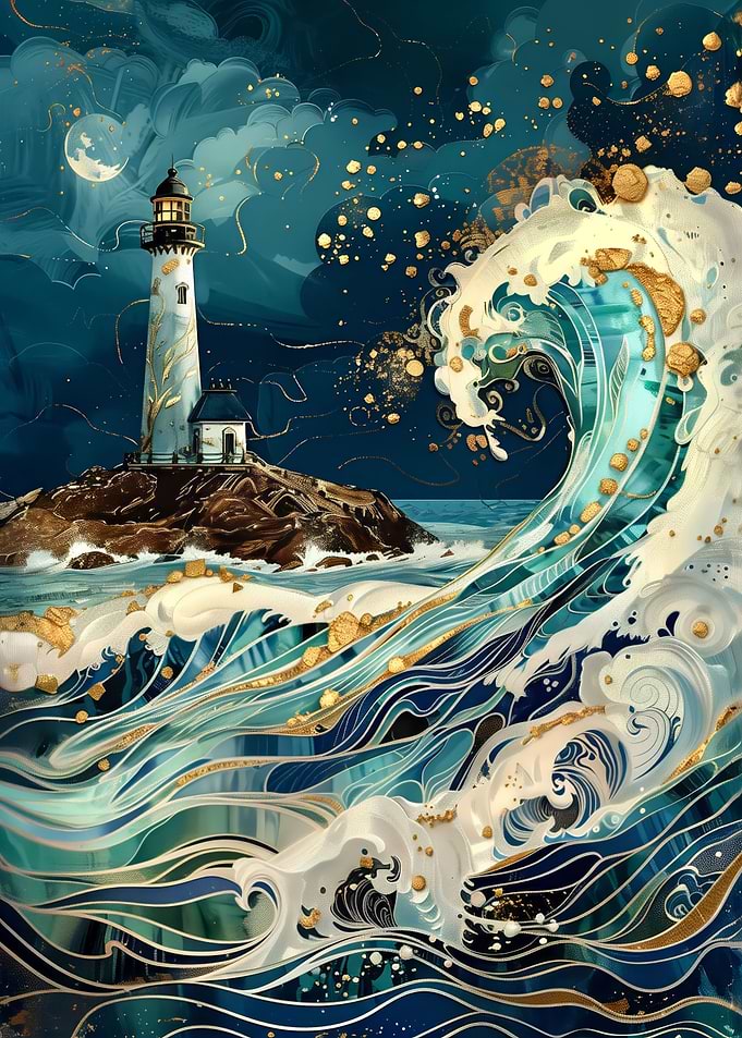 Abstract lighthouse