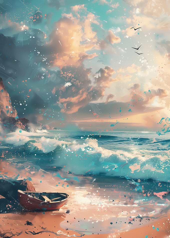 beach painting