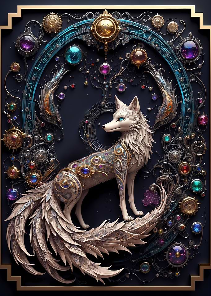 Majestic Steampunk Fox