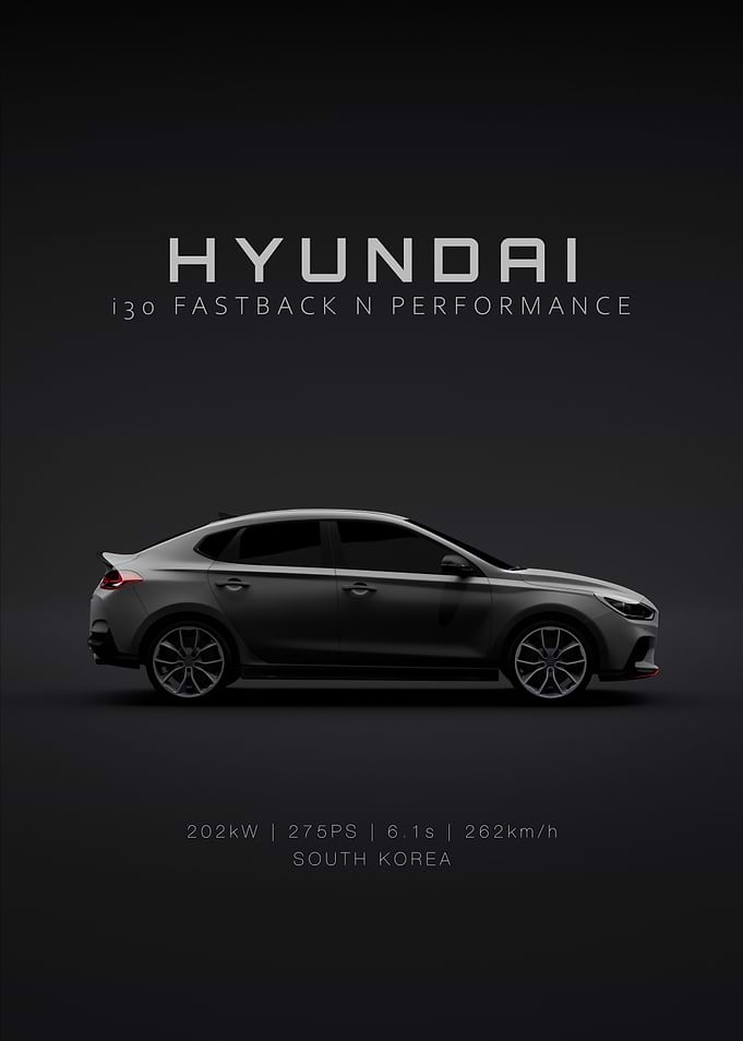 Hyundai i30N fastback Grey