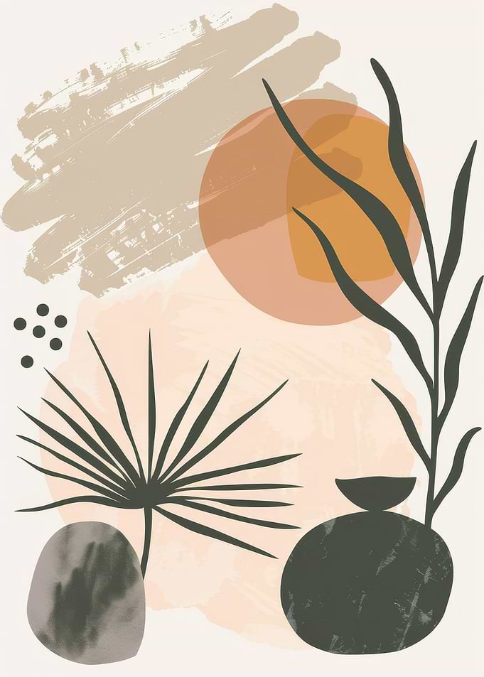 Abstract floral botanic