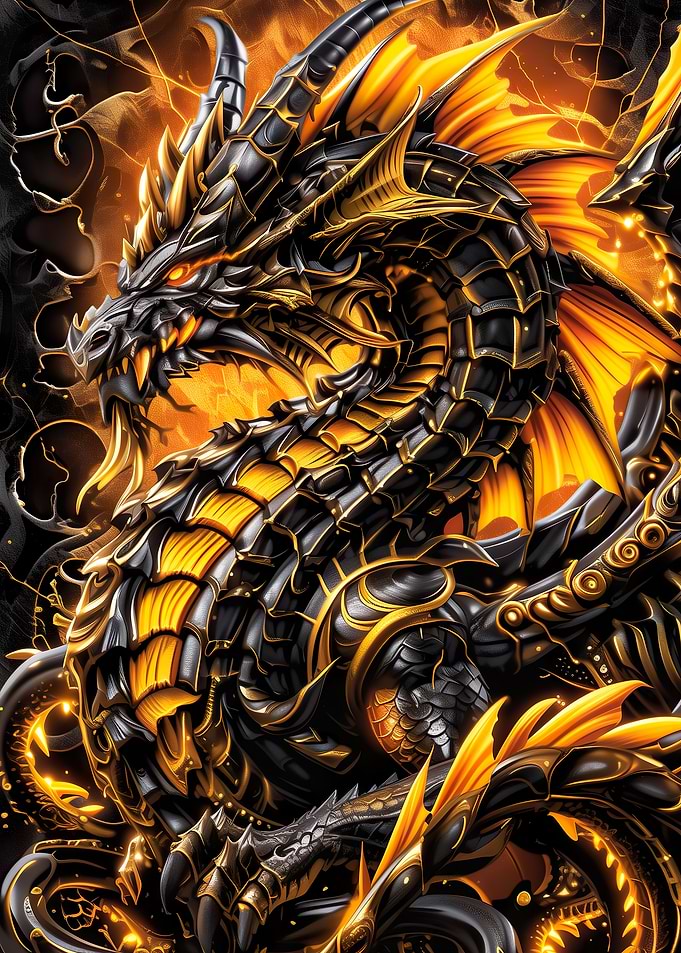 Kintsugi Golden Dragon