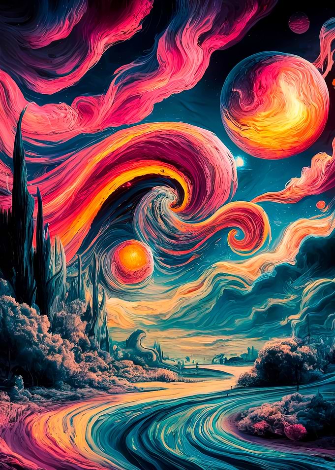 Painting to the pink world