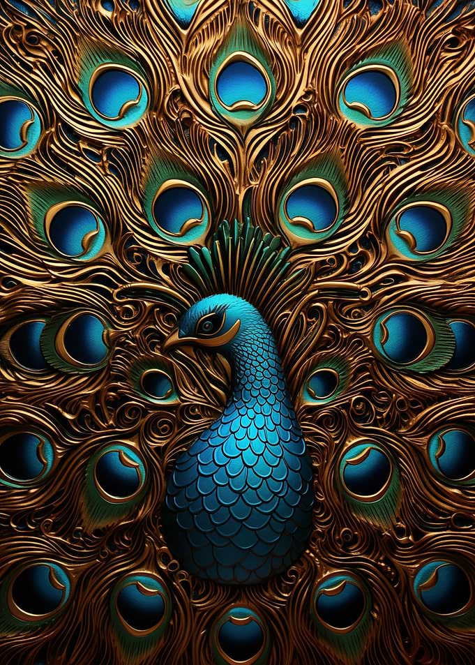 Metallic Peacock