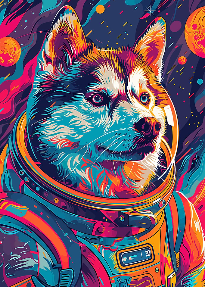 Astronaut Space Husky