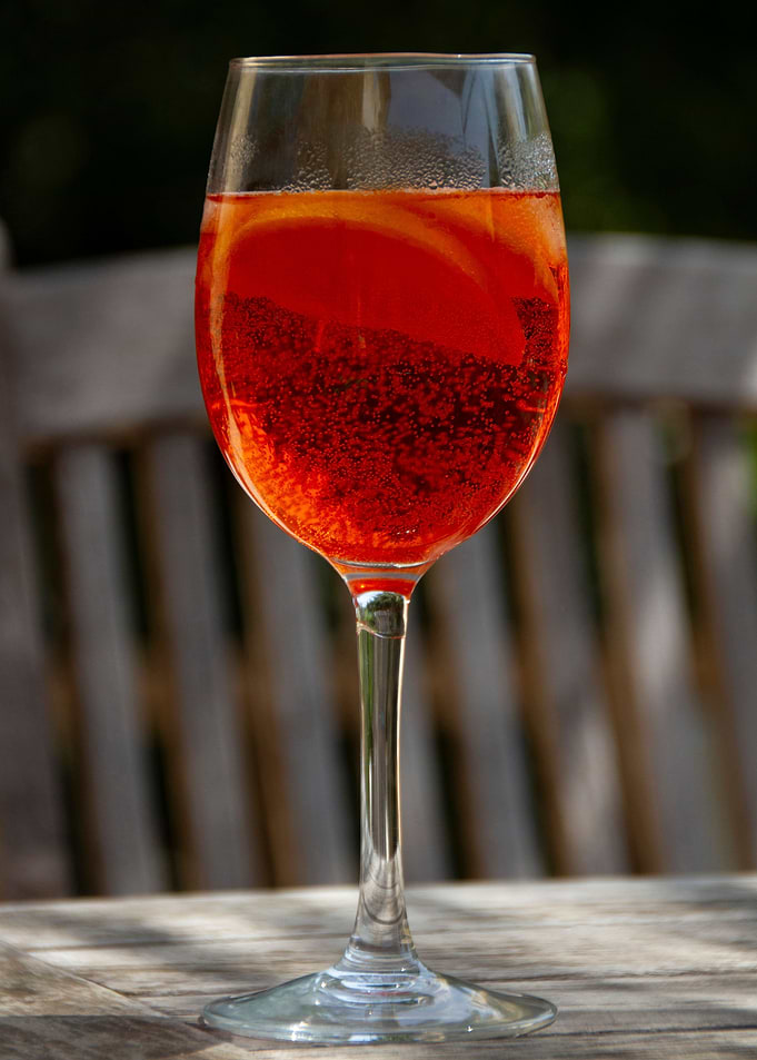 Orange summer cocktail