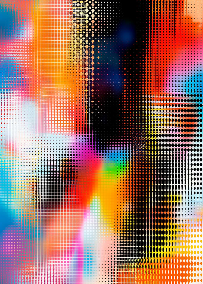 Vibrant Pixelscape I