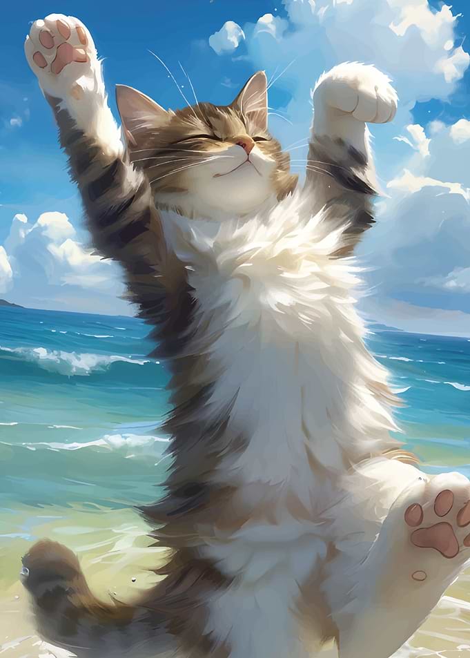 Cute Cat's Feelings