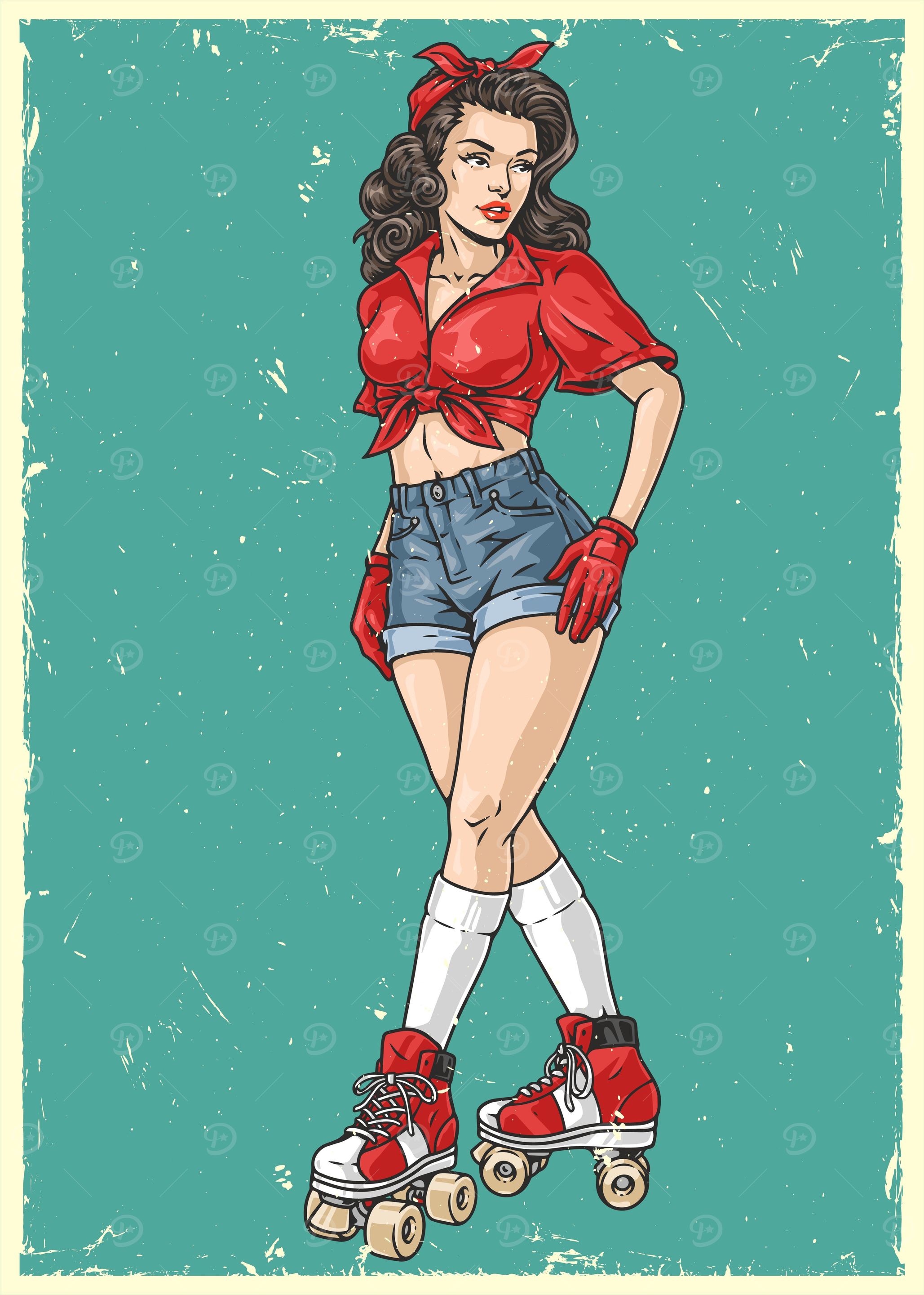 Pin Up Roller Girl