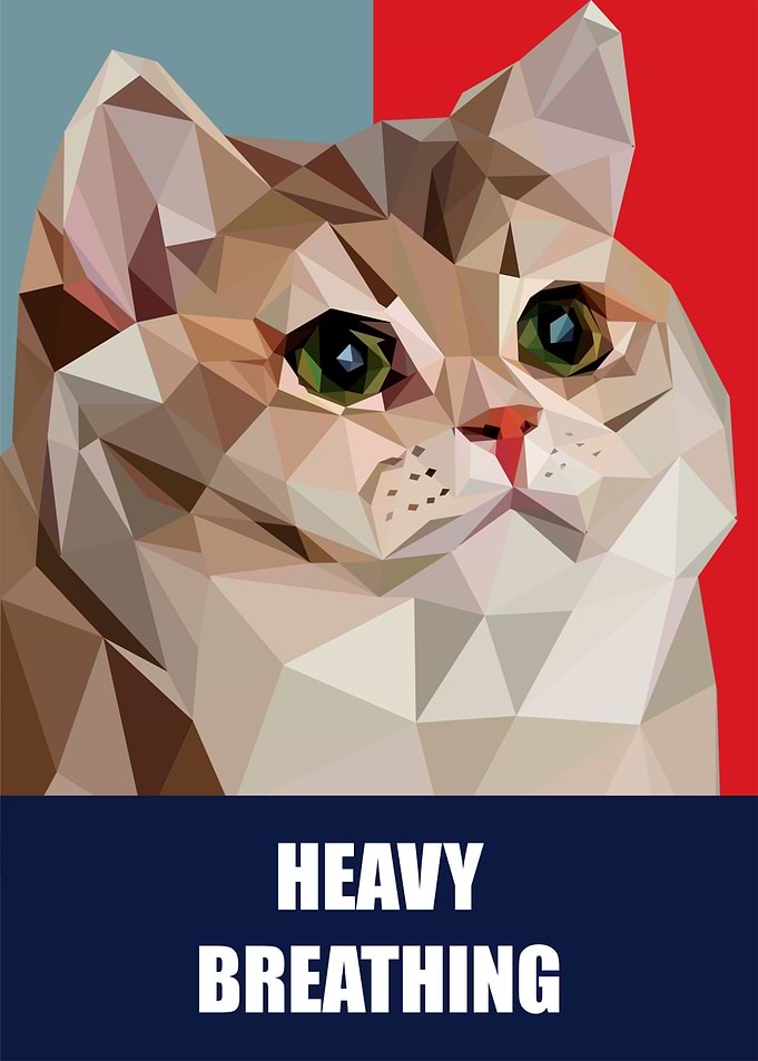heavy breathing cat meme