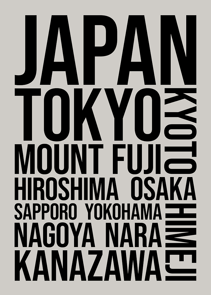 Japan Cities Travel Art