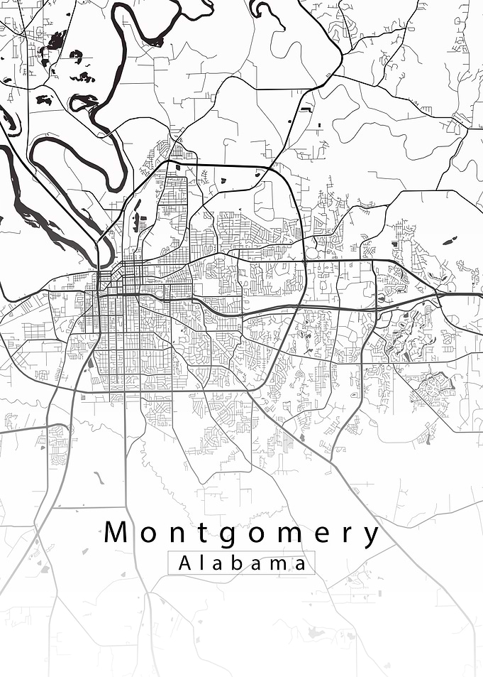 Montgomery Alabama Map