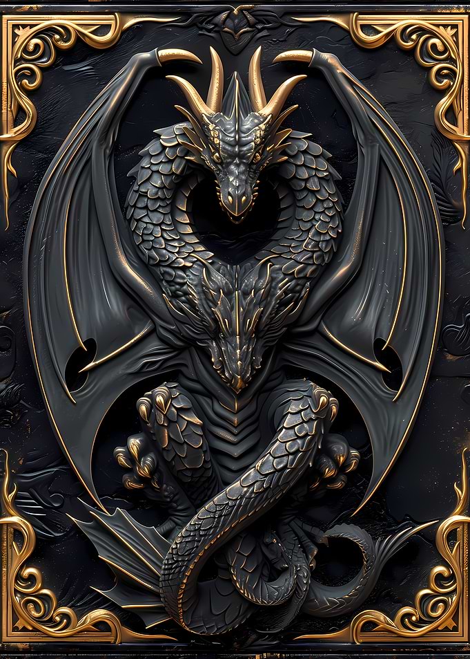 Dragon Wings Art Deco