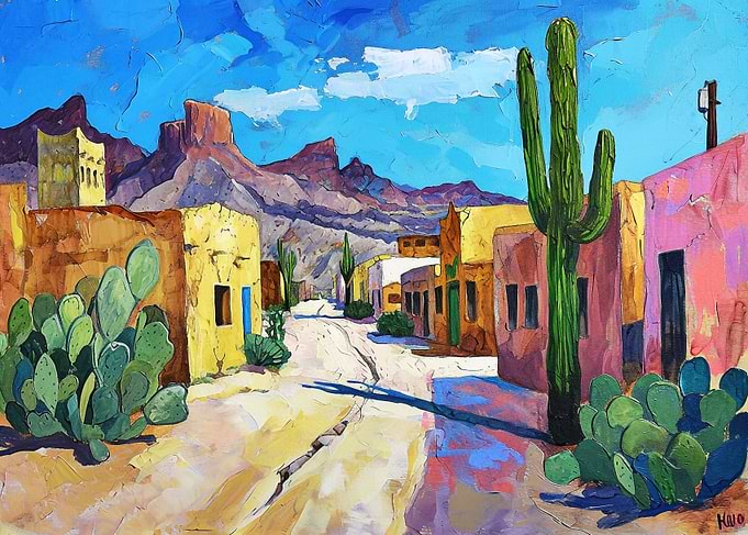 Desert ghost town