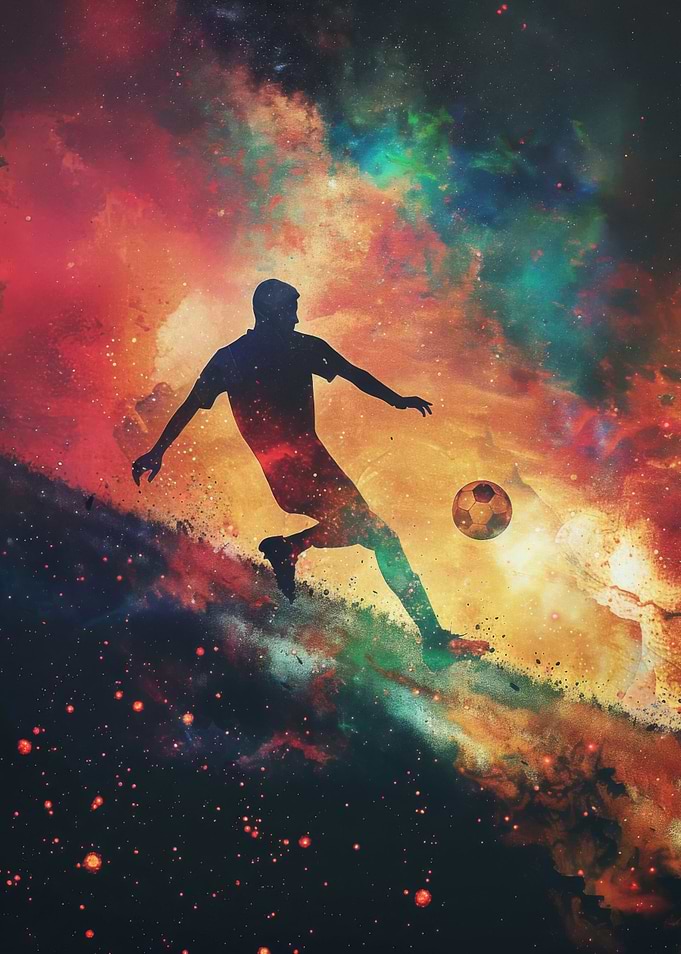 Football Galaxy Silhouette