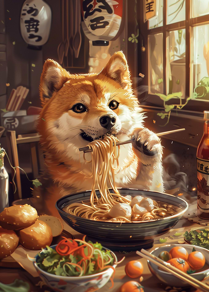 Ramen Shiba inu