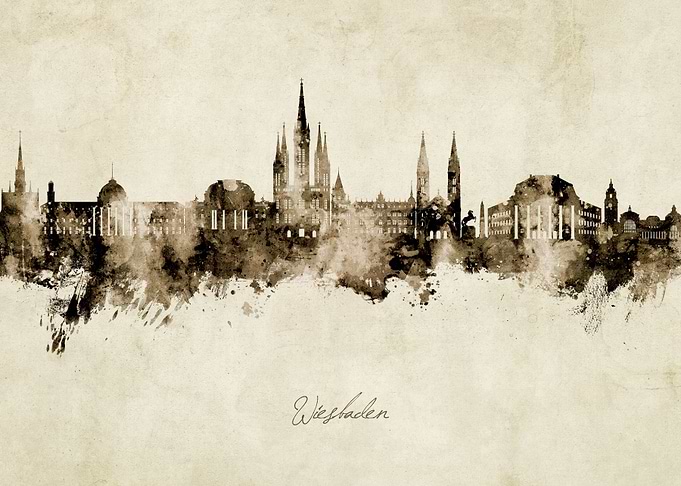 Wiesbaden Skyline Germany