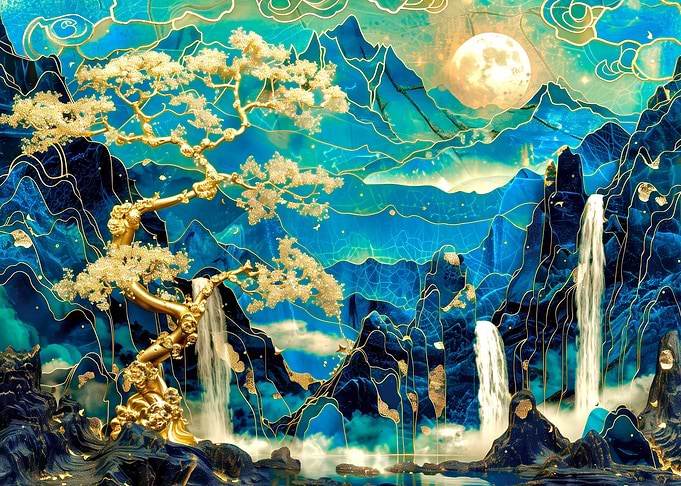 Abstract Forest landscape