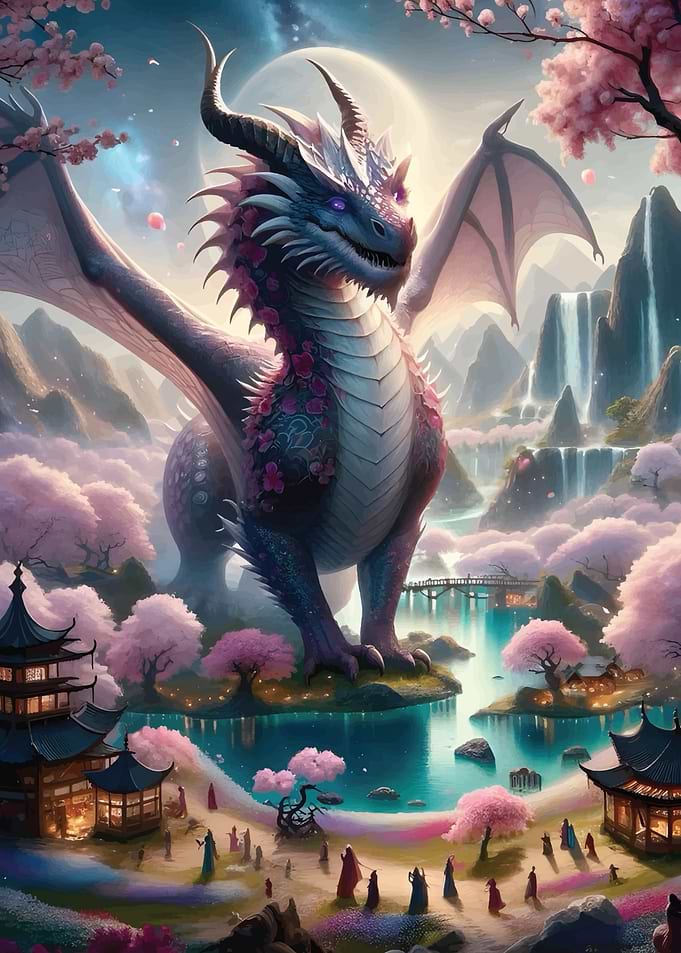 dragon cherry blossom