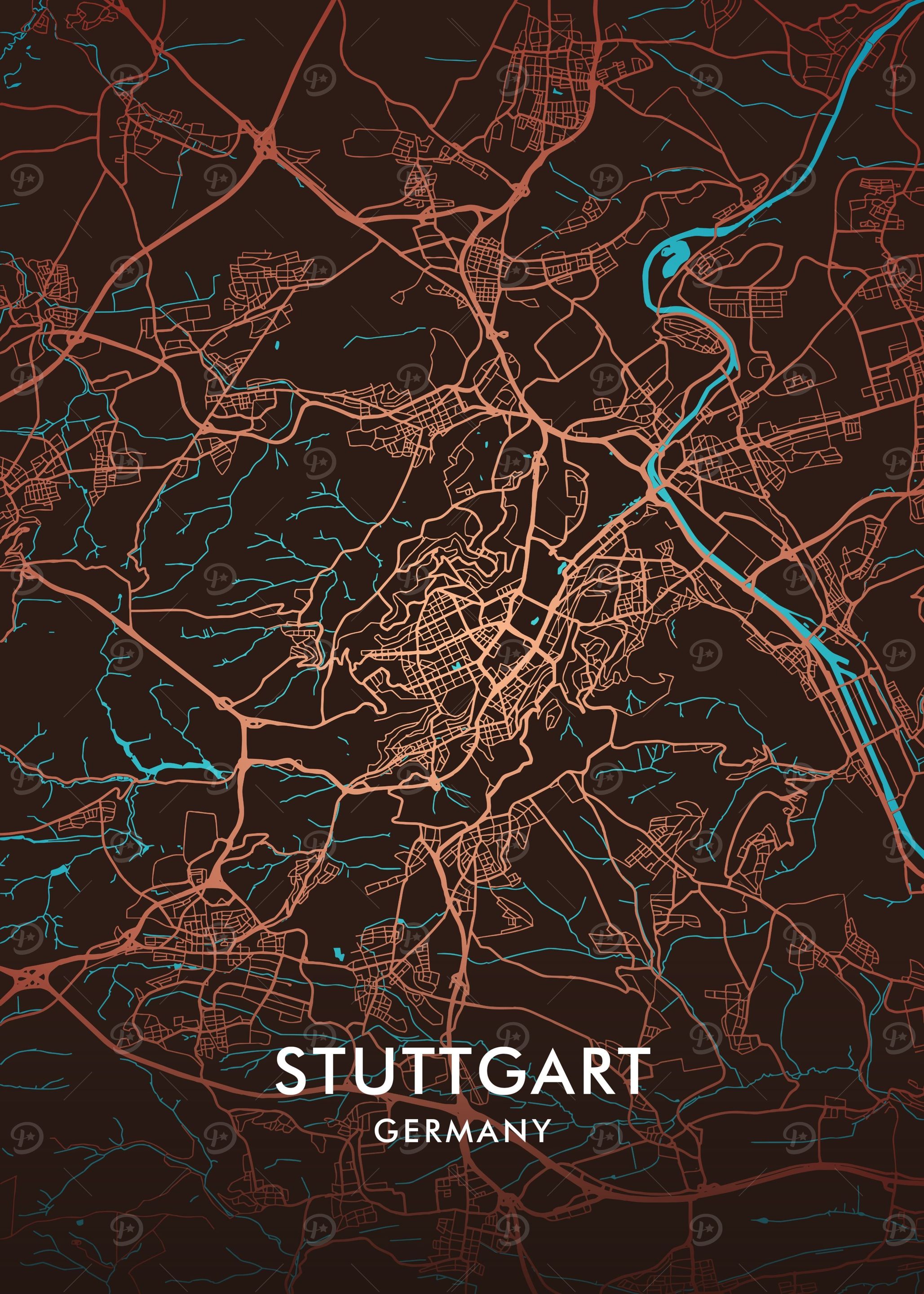 Stuttgart City Map