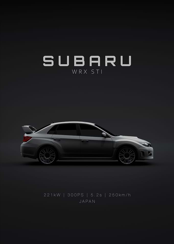 Subaru WRX STI Sedan Grey